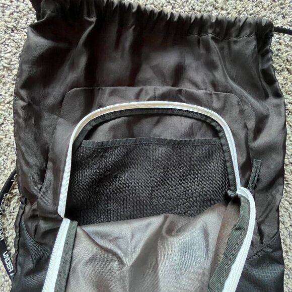 Black Under Armour Drawstring Gym Bag - Picture 4 of 5